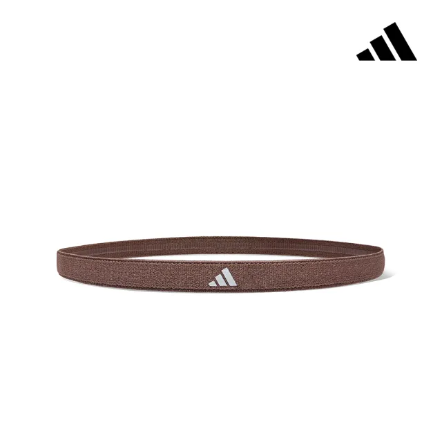 【adidas 愛迪達】止滑運動髮帶組(燕麥棕/焦糖棕/可可棕)