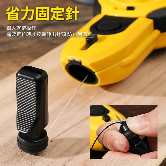 【SMILE】自卷式測量墨斗 線長15米 木工工具 水平尺 工程尺 JRDL23-F(墨線斗 水平尺 墨斗彈線)
