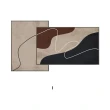 【House Deco 吾所飾室】莫蘭迪抽象簡約掛畫.豎幅50*70+橫幅50*80(極簡藝術感客廳裝飾畫掛畫)