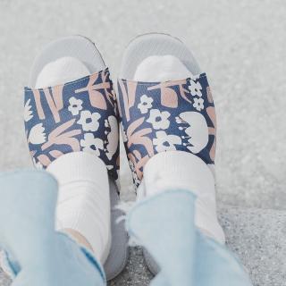 【花見小路】花布室內拖鞋/花系列(厚底/軟Q/透氣網布)