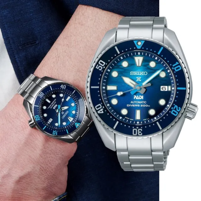 【SEIKO 精工】Prospex PADI SUMO 相撲特別版200米潛水機械錶-45mm/SK027(SPB375J1/6R35-02C0U)