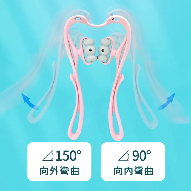 【居家新生活】磁療頸部按摩滾輪器 PX-300046(頸椎按摩器 肩頸按摩滾輪 頸椎放鬆器)
