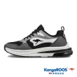 【KangaROOS】男 CAPSULE 2 太空科技氣墊跑鞋 運動鞋 休閒鞋(黑/灰-KM32030)