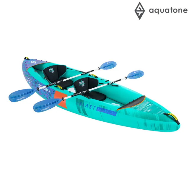 【Aquatone】充氣雙人獨木舟-休閒型 BLAST 12 TK-200(KAYAK 皮艇 皮划艇 水上活動)