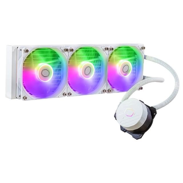 【CoolerMaster】Cooler Master MasterLiquid 360L Core ARGB 白色 水冷散熱器(360L Core ARGB)