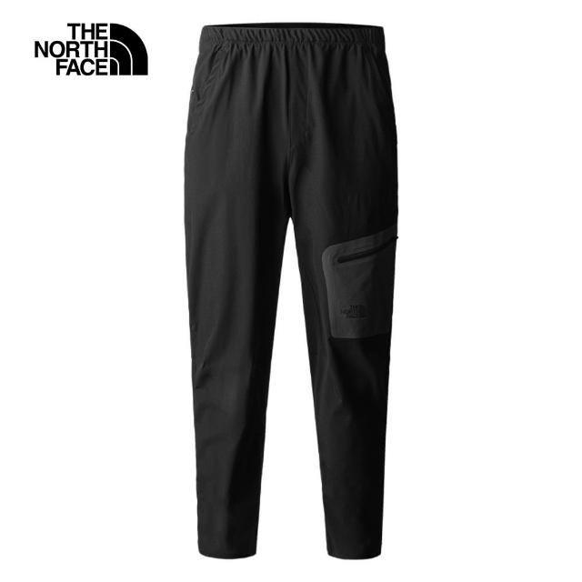 【The North Face 官方旗艦】北面男款黑色DWR防潑水休閒長褲｜881BJK3