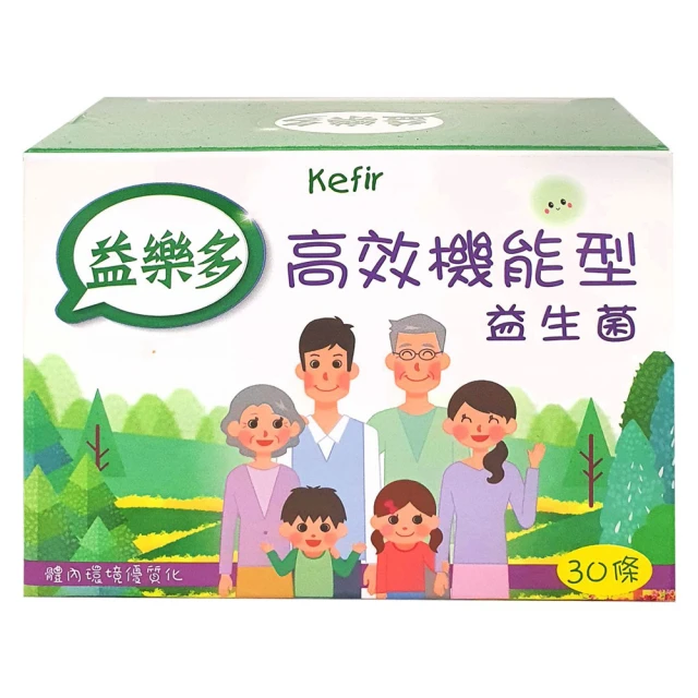 益樂多 Kefir高效機能型益生菌顆粒一盒30條入(60g 奶素)