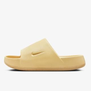 【NIKE 耐吉】Nike Calm Slippers Slide Sesame 拖鞋 奶茶 防水 厚底 女鞋(DX4816-200)