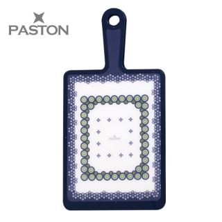 【PASTON】多功能雙面防滑抗菌長柄砧板(雙面原創花色)