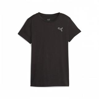 【PUMA】短袖上衣 女款 運動 歐規 黑 67598601