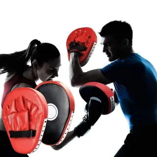 加厚內膽弧形格鬥手靶-一對(散打 自由搏擊 拳擊沙包 拳擊手套 跆拳道 拳靶 拳擊靶 訓練)