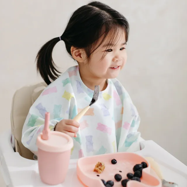 【Loulou lollipop】加拿大 動物造型 兒童矽膠吸管杯 多款可選(學習餐具/兒童餐具/兒童水杯/兒童吸管杯)
