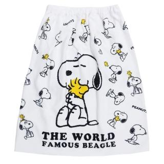 【SNOOPY 史努比】SHO-BI 粧美堂 可圍式兒童浴巾 70*120cm 擁抱