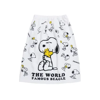 【SNOOPY 史努比】SHO-BI 粧美堂 可圍式兒童浴巾 70*120cm 擁抱