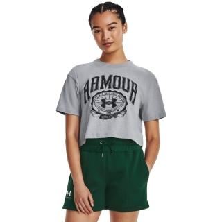 【UNDER ARMOUR】UA 女 COLLEGIATE短版T-Shirt 1379402-035(灰)