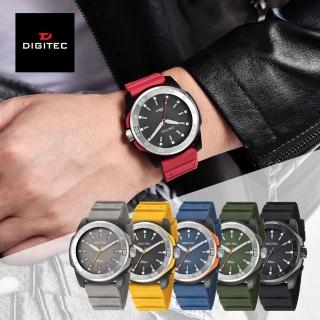 【DIGITEC】數碼科技 DN-5181T 霓虹繽紛顏色穿搭三針手錶(三針穿搭手錶)