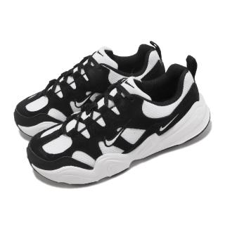 【NIKE 耐吉】休閒鞋 Wmns Tech Hera 女鞋 黑 白 拼接 麂皮 老爹鞋 復古 運動鞋(DR9761-101)
