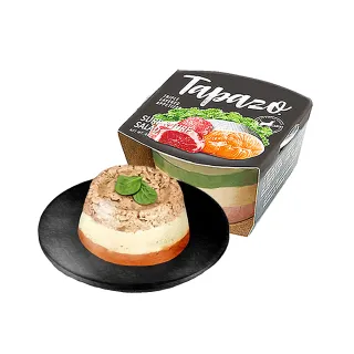 【TAPAZO 特百滋】寵物開胃三層杯(80g*24入 主食/全齡貓/全齡犬/貓狗飼料/罐頭餐盒/零食點心)