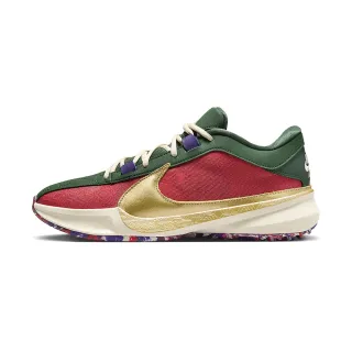 【NIKE 耐吉】Zoom Freak 5 EP 男鞋 紅綠金色 大勾 籃球 實戰 運動 字母哥 籃球鞋 DZ2945-600