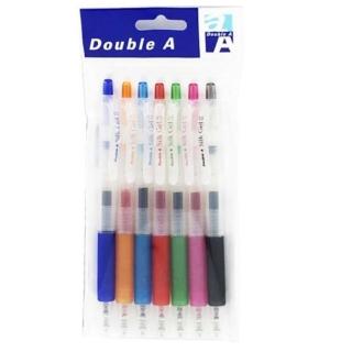 【Double A】極順中性筆 0.5mm(七彩組合包)