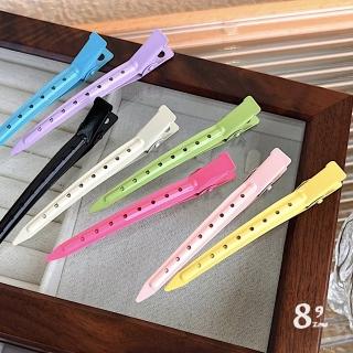 【89 zone】韓版糖果色夾分區定位髮夾 劉海髮夾 無痕夾 髮夾 造型夾 編髮器 3 入(不挑款/混色隨機出貨)