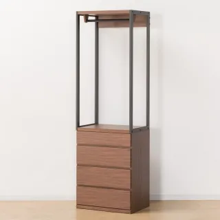 【NITORI 宜得利家居】◎開放式衣櫥 衣櫃 ATEN 60BC MBR(開放式衣櫥 衣櫃 ATEN)