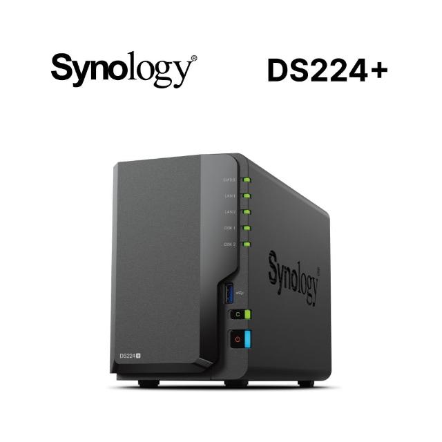 【Synology 群暉科技】DS224+ 2Bay NAS 網路儲存伺服器