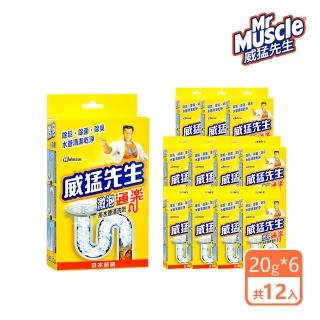 【威猛先生】激泡疏通排水管清洗劑20g*6包/盒(箱購共12盒)