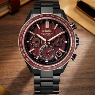 【CITIZEN 星辰】GENTS系列 韋禮安配戴款 限量250只 天蠍心 GPS 鈦金屬 萬年曆腕錶(CC4056-62W)