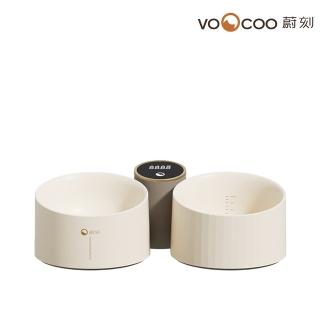 【VOOCOO 蔚刻】Libra小天秤寵物智慧稱重雙碗(寵物碗 寵物雙碗 貓狗通用 秤重碗)