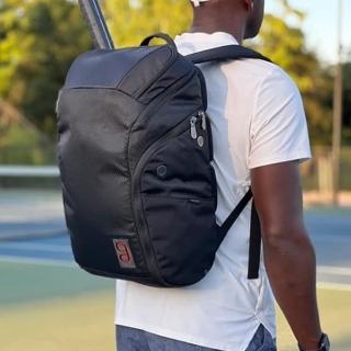 【GEAU SPORT】Axiom 匹克球揹包 2.0-黑/藍(防水包 匹克球袋/運動型揹包/防潑水)