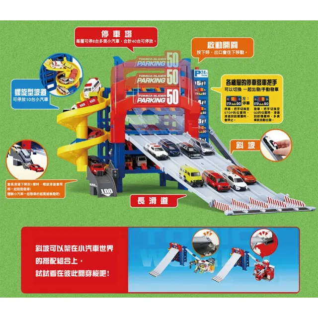 【TOMICA】交通世界  50連發 巨型停車塔(小汽車 場景)