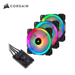 【CORSAIR 海盜船】LL120 120mmRGB LED 機殼風扇*3+控制器