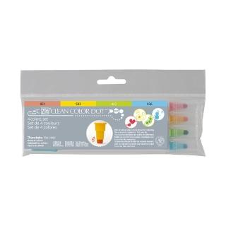 【Kuretake 吳竹】ZIG Clean Color Dot 點點筆 一般色 4色組 /盒 TC-6100-4V(日本品牌)