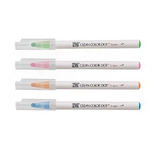 【Kuretake 吳竹】ZIG Clean Color Dot 單頭點點筆 單色 /支 TCSD-6100-6VC(日本品牌)
