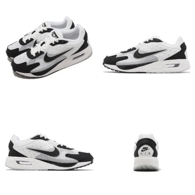 【NIKE 耐吉】休閒鞋 Air Max Solo 男鞋 黑 白 氣墊 復古 網眼 熊貓(DX3666-100)