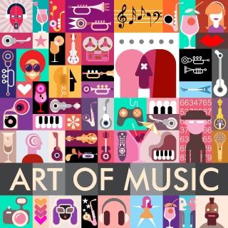 【日本 VisualSonic】看見你的聲音 藍芽畫布音箱-Art of Music(掛畫喇叭)