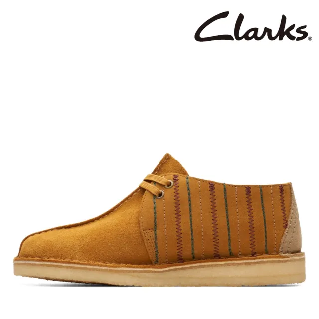 Clarks】男鞋Desert Trek ORIGINALS原創工藝牙買加風格細紋刺繡沙漠