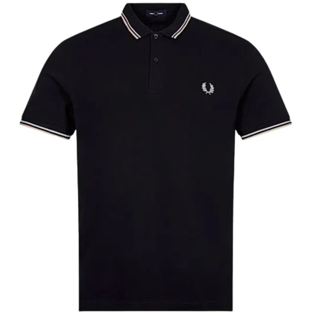 【FRED PERRY】男款 刺繡LOGO 短袖POLO衫-深藍色(M號、L號、XL號、XXL號)