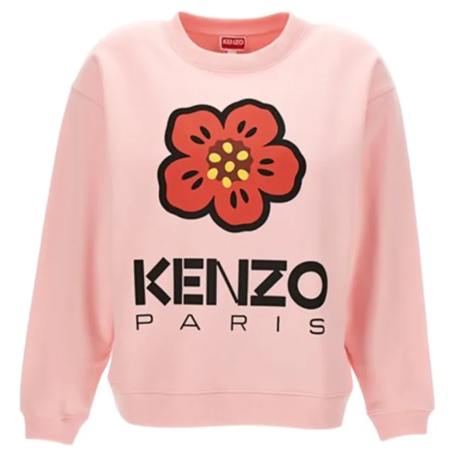 【KENZO】新款 女款 BOKE FLOWER 長袖運動衫-粉色(XS號、S號、M號、L號)