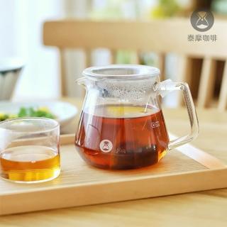 【TIMEMORE 泰摩】咖啡分享壺 600ml 透明(耐熱玻璃壺 茶壺)
