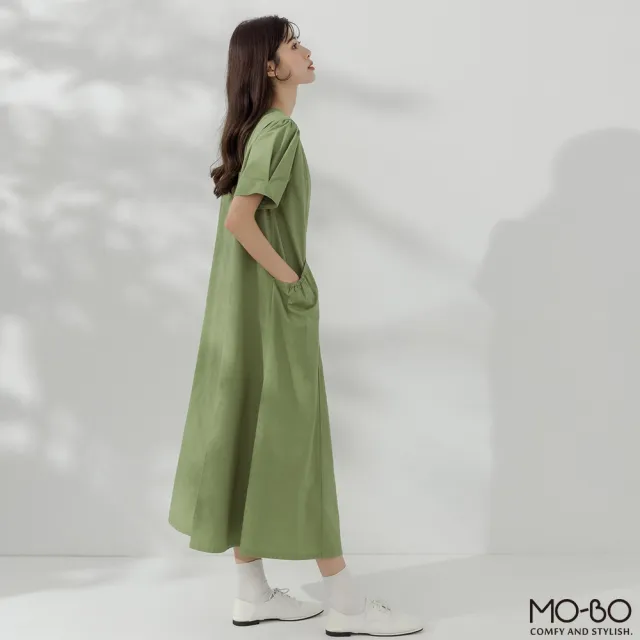 【MO-BO】棉質大口袋洋裝