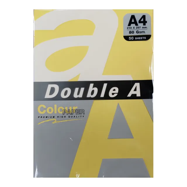 【Double A】彩色影印紙 80G A4-多色選購(50張/包)