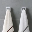 【東京 Ito】2入灰色免打孔黏貼式毛巾塞(毛巾置物架 抹布塞 廚房用品 浴室用品 3M)