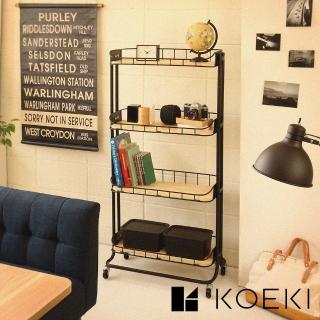 【KOEKI 弘益】Mash四層置物多用途收納推車 BCR-640 共2色(鈴木太太公司貨)