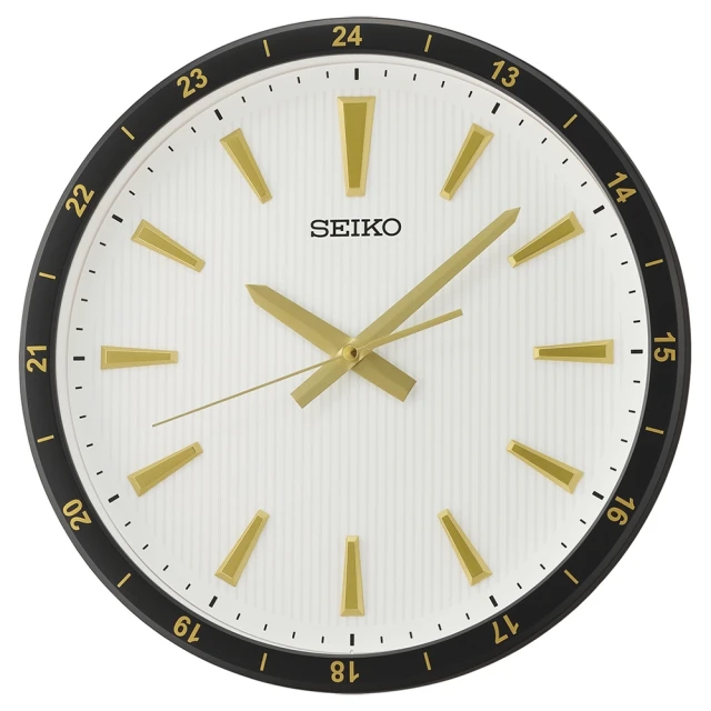 SEIKO 精工 30cm 方形時尚 滑動式秒針 數字刻度 