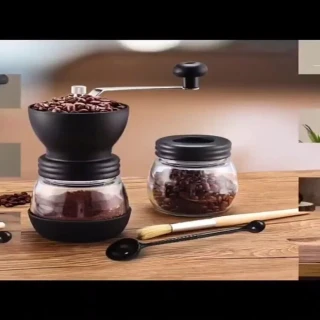 【全方位戶外用品館】手搖咖啡豆研磨機(手沖咖啡用具 研磨機  研磨罐 咖啡粉)