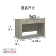 【ASSARI】米奇淺灰4尺書桌(寬120x深56x高79cm)