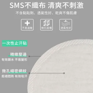【茉家】一次性腋下止汗貼-6組(共60片)