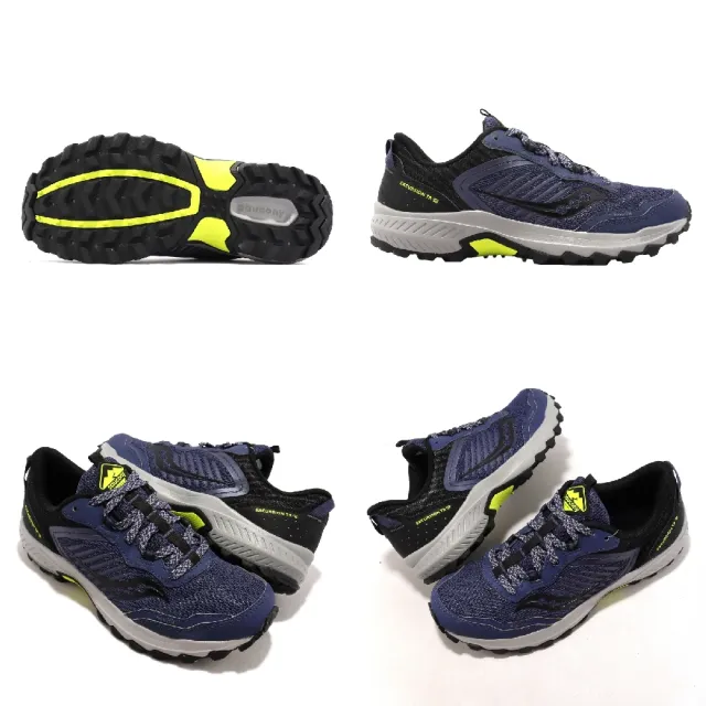 SAUCONY 索康尼】越野跑鞋Excursion TR15 寬楦男鞋太空藍黑緩衝回彈耐